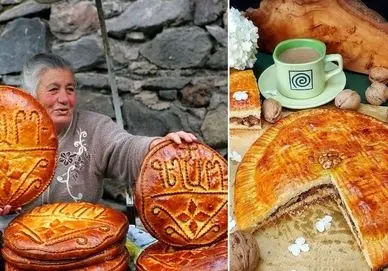 طرز تهیه نان گاتا با بهترین دستور / نان شیرینی ارمنی که بی نهایت خوشمزه ست