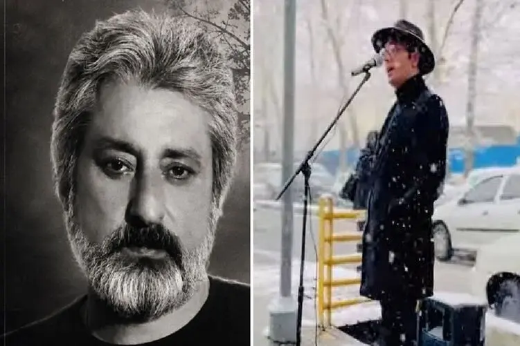 آواز خیابانی؛ اجرای کنار خیابان مرد جوان از اون درخت سربلند پر غرور ابراهیم حامدی