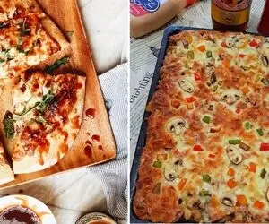 طرز تهیه پیتزا خونگی با سس گوشت / خوشمزه ترین پیتزای خونگی که راحت آماده میشه