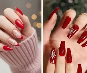 فکر میکنی قرمز یه رنگه؟انواع و اقسام لاک قرمز از گوجه ای تا کلاسیک با طراحی های متنوع