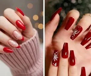 فکر میکنی قرمز یه رنگه؟انواع و اقسام لاک قرمز از گوجه ای تا کلاسیک با طراحی های متنوع