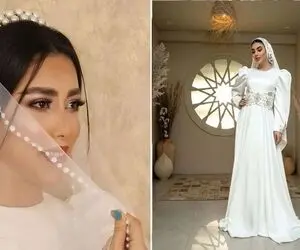 نمونه برای استایل عقد محضری / عروس خانوم دیگه وقت تور و گیپور گذشته الان فقط مینیمال