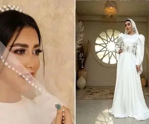 نمونه برای استایل عقد محضری / عروس خانوم دیگه وقت تور و گیپور گذشته الان فقط مینیمال