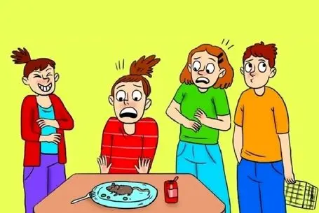 بازی فکری؛ اونی که مردم آزار نباشه و ذاتا مهربونه میفهمه کی موش رو گذاشته تو بشقاب