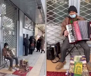 آواز خیابانی؛ آقاهه با کارش برای پیرمرد آکاردئون زن احساس همه رو جریحه دار کرد اشکاشو