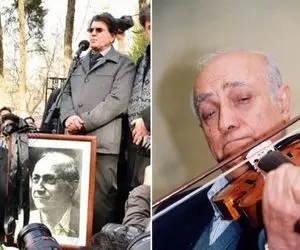 آواز ماندگار؛ استاد شجریان بزرگ با بغض خوندنش سرمزار همایون خرم همه رو به گریه انداخت