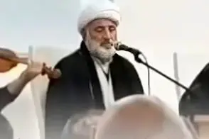 آواز جگرسوز؛ آوازخوانی یک روحانی در کنار یک ویولن نواز