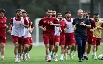 تمرین تاکتیکی پرسپولیسی‌ها برای تقابل با مس