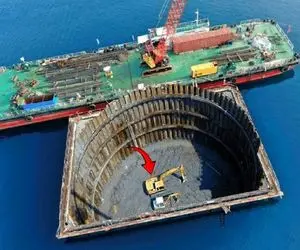 معماری خلاقانه؛ اقیانوس و شکافت از کف تا سطح بتن ریخت ورزشگاه ساخت با ترموای دریایی