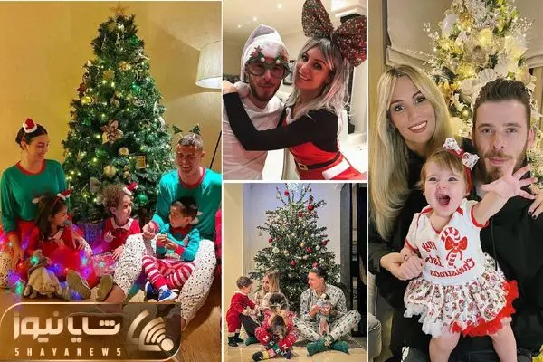 Football stars celebrating Christmas shayanews