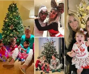 فوتبالیستایی که کریسمس با زناشون چشارو خیره کردن؛ کنار کاج با یه عالمه عشق و جذابیت!