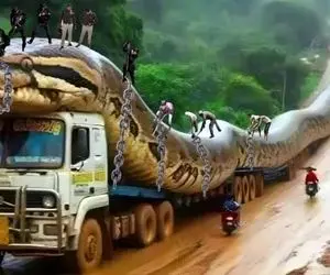 از جذابیت های حیات وحش؛ حیوانات بزرگی که جرثقیل باید بلندشون کنه 18 چرخ ببره