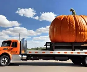 محصولات کشاورزی غول پیکر؛ هندوانه و صیفی جات شون اینقد بزرگ شده که تریلی باید ببره