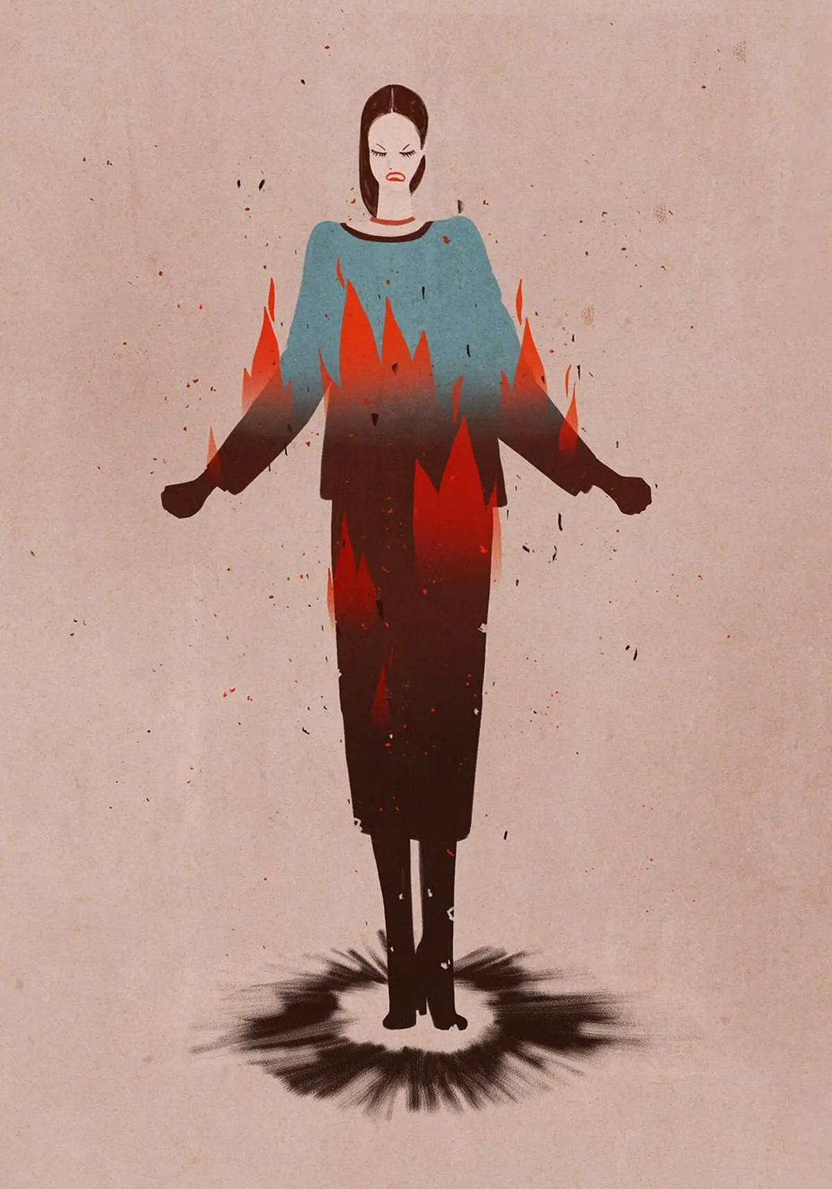 Anger burn you down