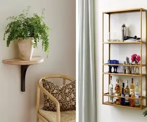 قفسه‌ دیواری انتخابی زیبا در چیدمان دکوری/ دیوار خانه را از حالت خسته کننده خارج کنید