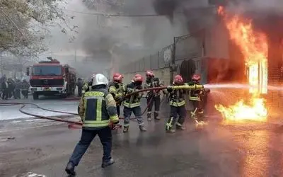 جزییات آتش‌سوزی در بزرگراه آزادگان