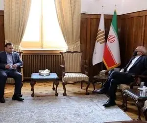 دیدار عزیزی خادم رییس جدید فدراسیون فوتبال با ظریف