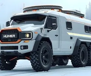 دنیای خودروسازی / ماجراجویی بی‌نظیر آفرود با کمپر هامر H2 6x6 مدل 2026