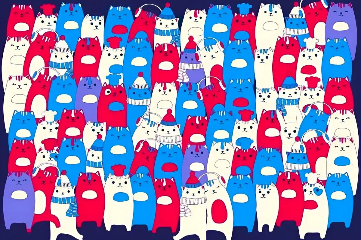 تست-بینایی-یافتن-خرگوش-میان-گربه-ها