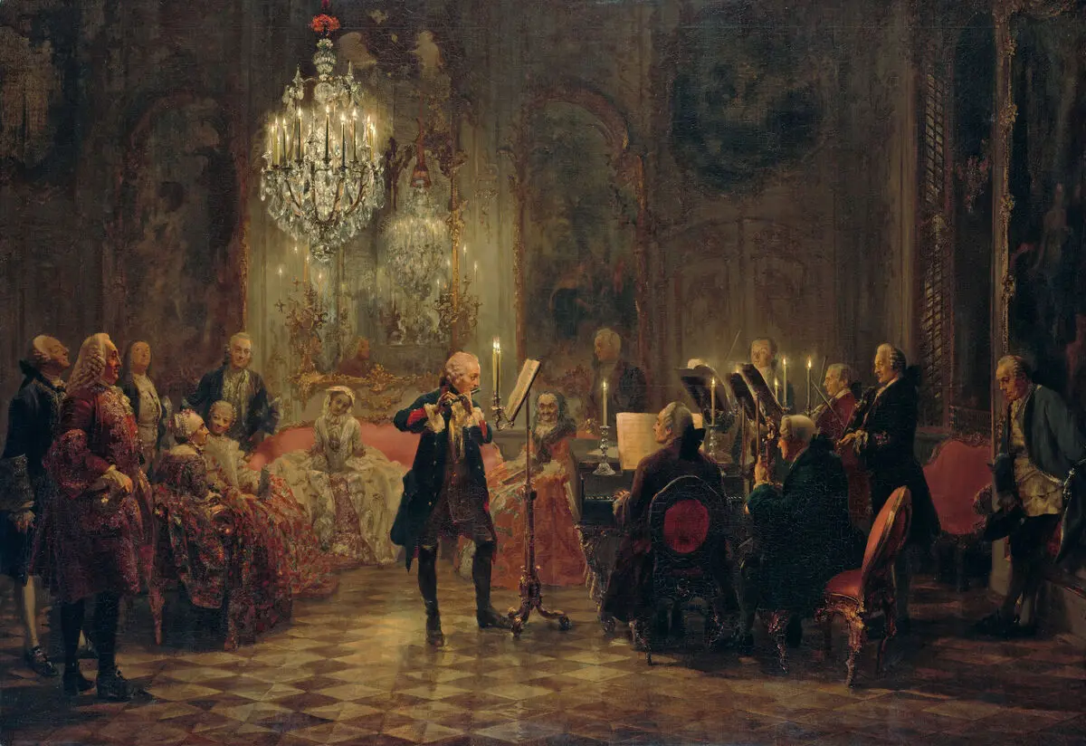 adolph_menzel_-_flc3b6tenkonzert_friedrichs_des_groc39fen_in_sanssouci_-_google_art_project