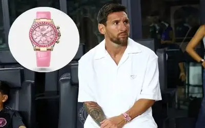 رولکس صورتی ۸۰ میلیارد تومانی در دستان لیونل مسی!