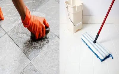 دیگر نیازی به شوینده های گران نیست/ کف آشپزخانه را با این ترفندها آینه ای کنید