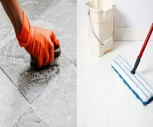 دیگر نیازی به شوینده های گران نیست/ کف آشپزخانه را با این ترفندها آینه ای کنید