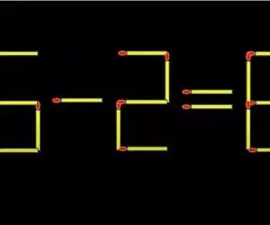 بازی فکری؛ معمای کبریتی ۸=۲-۶ رو تو 5 ثانیه حل کنی لایک طلایی رو بردی