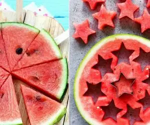 ایده های خلاقانه؛ قاچ کردن قرتی هندوانه 