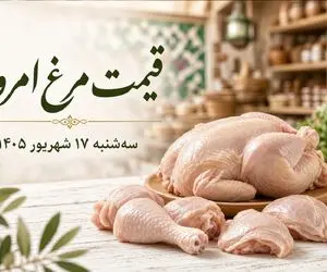 قیمت مرغ گرم امروز سه‌ شنبه 17 شهریور 1405 / افزایش قیمت