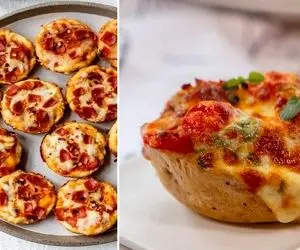 طرز تهیه پیتزا لقمه ای ساده و فوری / فینگرفود عالی برای جشن تولد و مهمونی