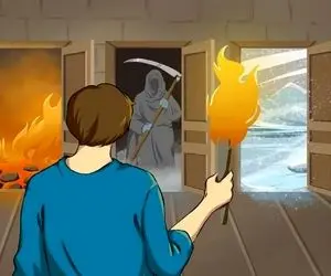 بازی فکری؛ مرد از کدوم در بره بیرون زنده میمونه؟ بتونی جواب بدی لایک میگیری واسه هوشت