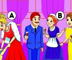 هوش تصویری؛ اگه هوش اَینیشتَنی داری بگو بین این دوتا خانوم پیش آقاهه کدومشون خدمتکار؟