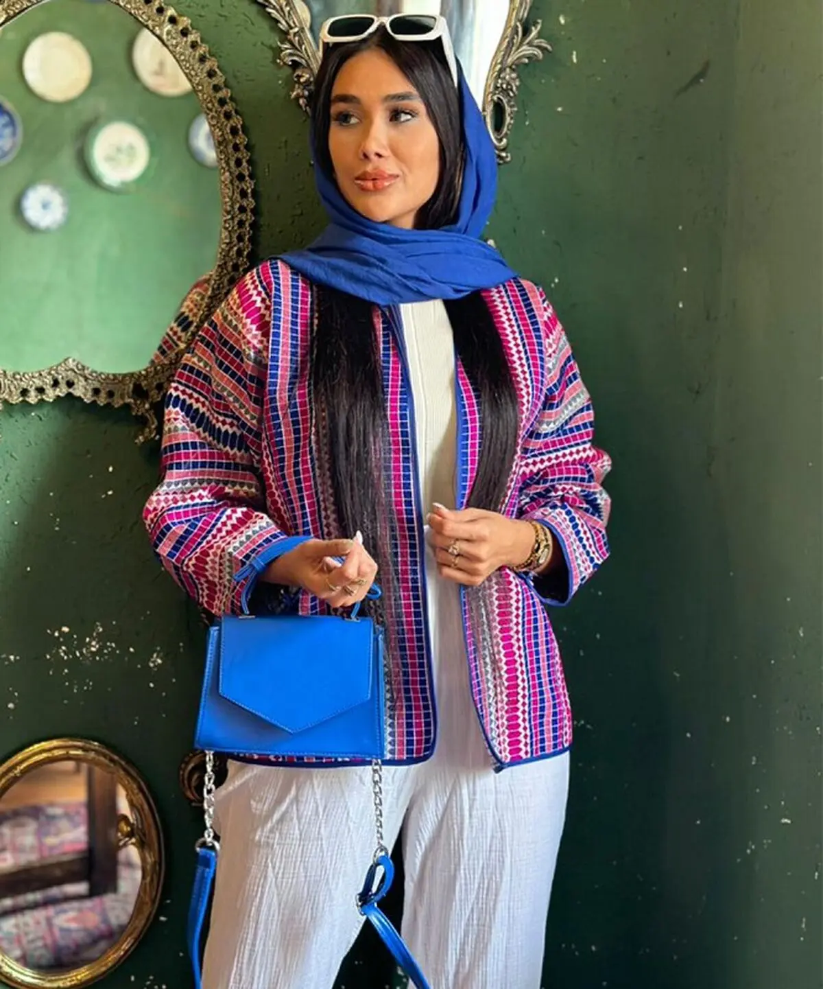 کت کراپ+کت سوزن دوزی