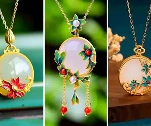 گردنبندهای سنتی چینی؛ مدل هایی که رنگاشون چشمو حال میاره انقد جذاب و خاصن