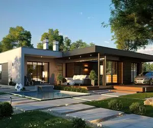 معماری خلاقانه؛ ویلا ساخته وسط جنگل نقلی ولی اعیونی استوانه ای شکلی اما افقی 