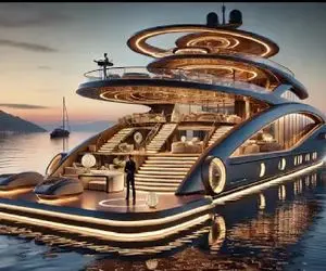 معماری خلاقانه؛ شیخ عرب دیگه خشکی براش جواب نیست سوپریات ساخت همسایه اش ماهی