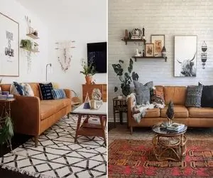 مبل قهوه ای با چه رنگ فرشی ست میشه؟ / نگو که تنها رنگ که به ذهنت میرسه کرمه خلاق باش