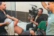 پشت صحنه ترسناک/جایی که کامبیز دیرباز بازیگرو خفه میکنه تو حموم خونش