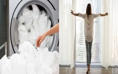 ترفندهایی برای شستن اصولی پرده‌ های نازک و حساس/ پرده حریر رو مثل حرفه ایا بشور