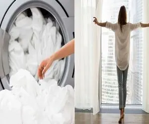 ترفندهایی برای شستن اصولی پرده‌ های نازک و حساس/ پرده حریر رو مثل حرفه ایا بشور