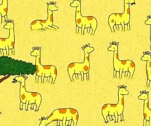 بازی فکری؛ اگه نمیخوای پیش چشم عقابی ها خوار و ذلیل شی زرافه متفاوت رو پیدا کن