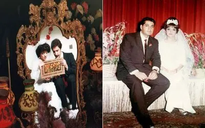 ژست های مدرن و لاکچری عروس و دومادی دهه 60 / عروس های فوق زیبا که از قصه پریون اومدن