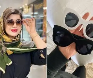 عجبا صد مدل عینک آفتابی گذاشتم هیچ کدوم بهم نمیاد / واسه فیس گرد این عینکا خوخو ترینه