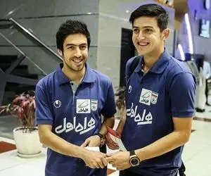 (عکس) شوخی جالب سردار آزمون با خسرو حیدری!