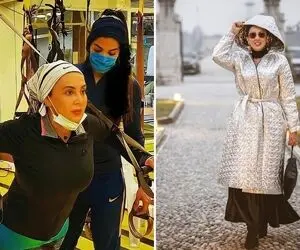 لیلا بلوکات یه طاقه پارچه پوشیده ولی هنوزم منشوریه؛ حالی به حولی خانوم تو باشگاه!