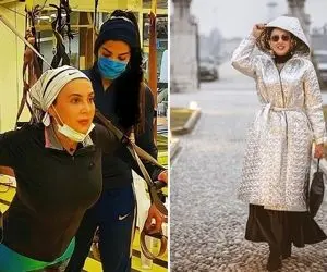 لیلا بلوکات یه طاقه پارچه پوشیده ولی هنوزم منشوریه؛ حالی به حولی خانوم تو باشگاه!