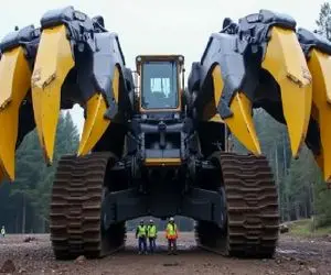 ابزارآلات غول پیکر؛ بیل مکانیکی با چنگک ده‌تایی شگفتی بی‌رقیب مهندسی که زمین میبلعه