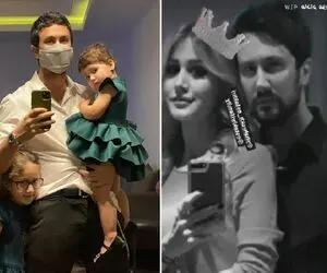 عاشقانه "شاهرخ استخری" با دخترش؛ زن و خواهرِ آقای روشنفکر با تن پوش خاص جلو همه!