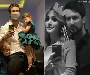 عاشقانه "شاهرخ استخری" با دخترش؛ زن و خواهرِ آقای روشنفکر با تن پوش خاص جلو همه!